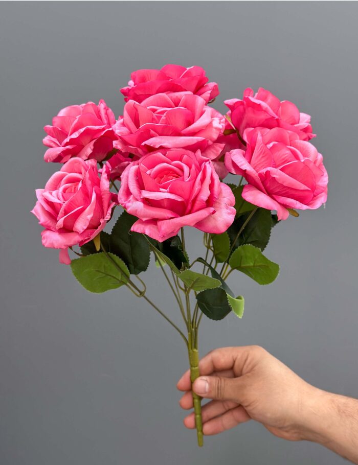 9 heads rose bunch 1255-4