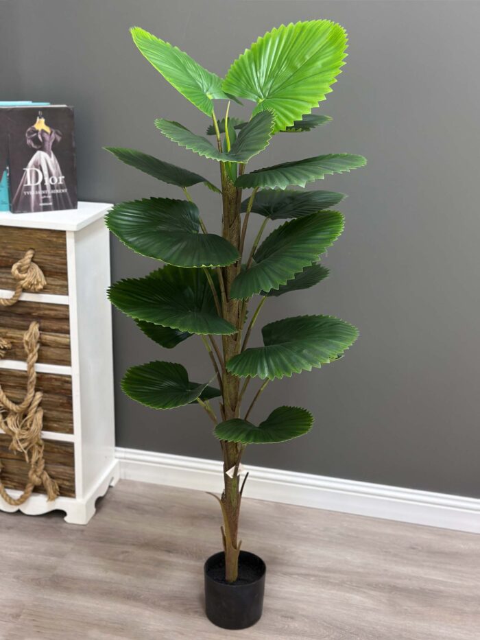 Fan palm tree 140 CM single pole 18 leaves 86-140